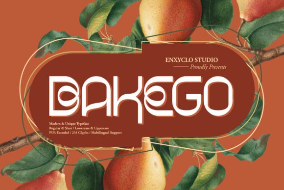 Bakego: A Modern Display Font That Elevates Creative Expression