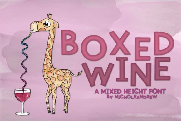 Boxed Wine: A Unique Font for Creative Projects