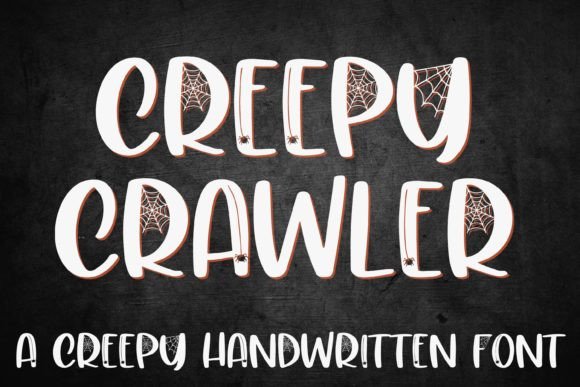 Creepy Crawler: A Halloween Handwritten Font