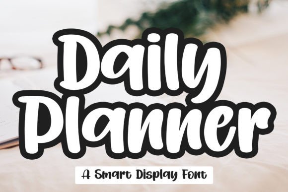 Daily Planner: A Stylish Font for Creative Projects