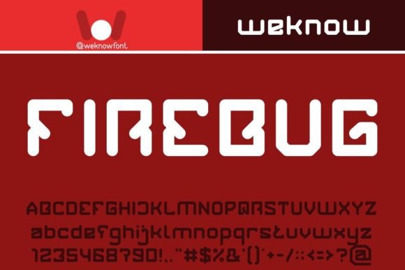 Firebug: A Bold, Futuristic Font