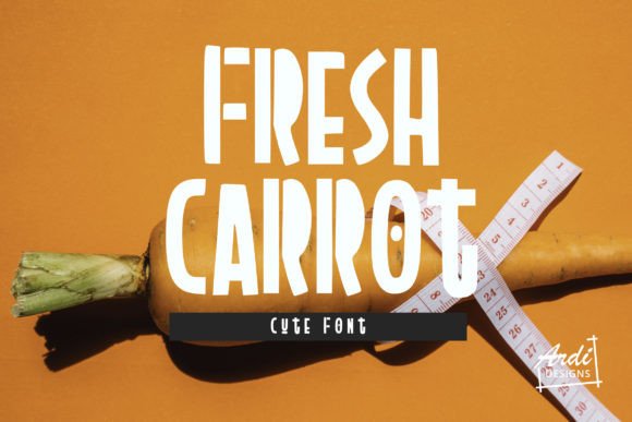 Fresh Carrot: A Quirky Font for Creative Expression