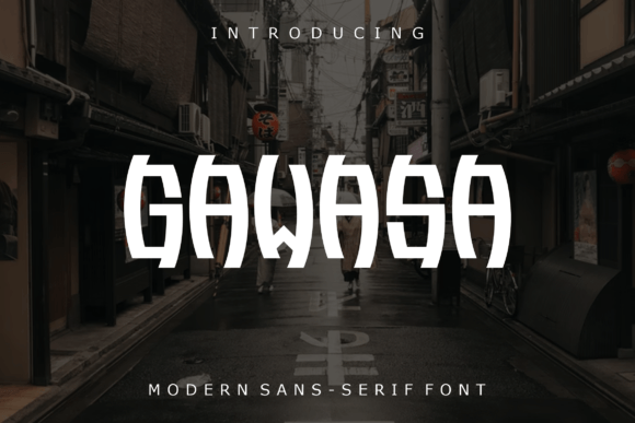 Gawasa: A Futuristic Display Font for Timeless Elegance