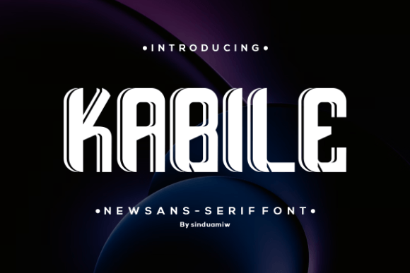 Kabile: A Bold and Confident Font for Every Project