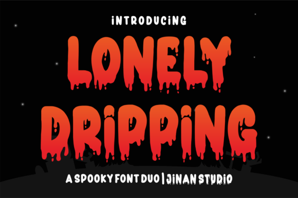 Lonely Dripping: A Spooky and Fun Display Font for Halloween and Horror Projects