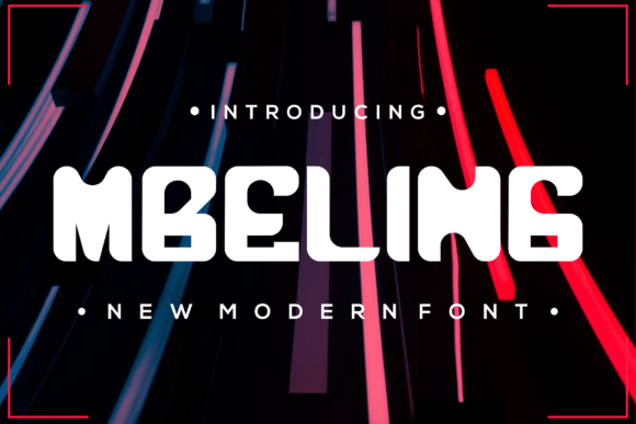 Mbeling: A Modern Typeface for Timeless Design