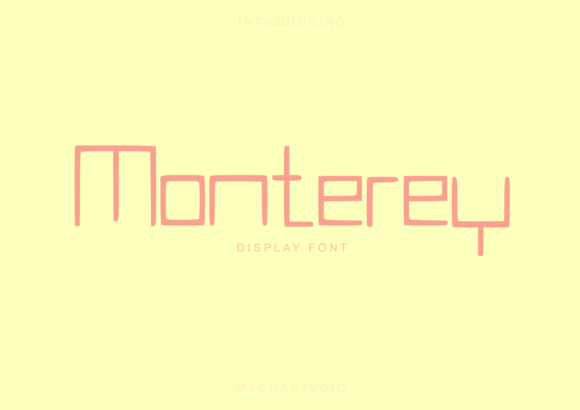 Monterey: A Simple, Modern Display Font That Stands Out