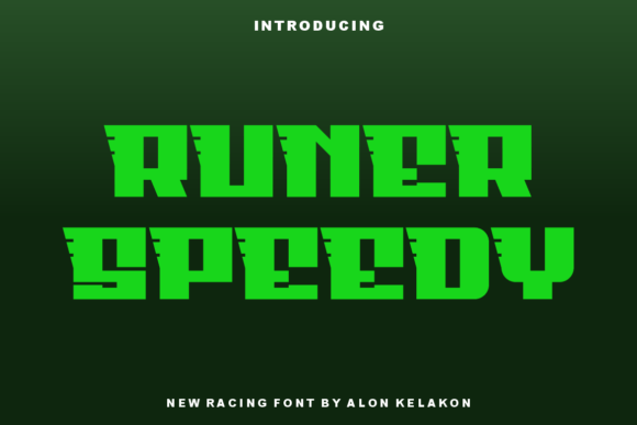 Runer Speedy: A Bold Display Font for Creative Projects
