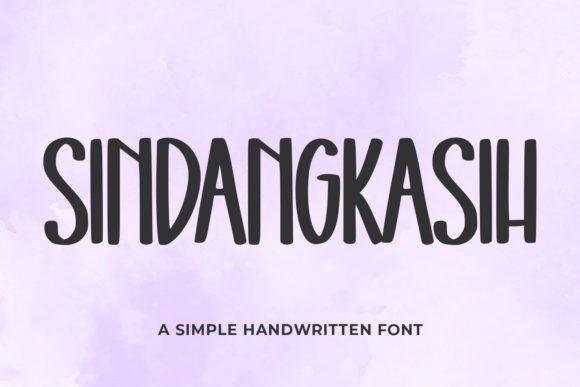 Sindangkasih: A Handwritten Font for Creative Expression
