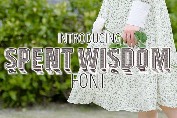 Spent Wisdom: A Retro Display Typeface That Elevates Any Design