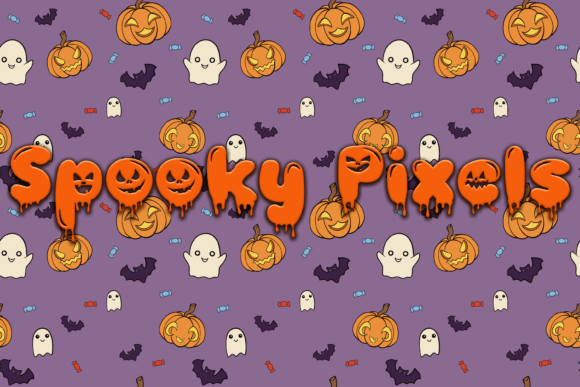 Spooky Pixels: A Whimsical Halloween Font