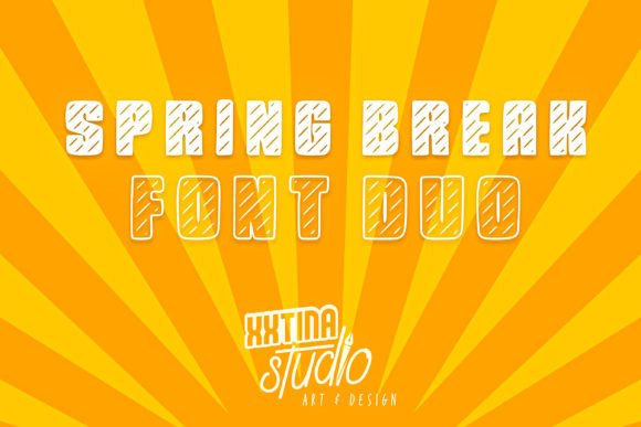 Spring Break: A Bold, Fun Font for Creative Projects