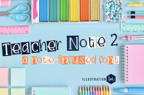 Teacher Note 2: A Handwritten Display Font