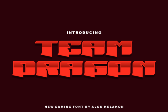 Team Dragon: A Bold and Unique Display Font for Modern Creators
